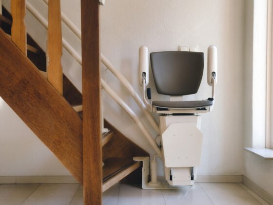 a chair being used in Stairlift Service in Christiansburg, Salem, Danville, Lexnington, Hardy, Wytheville